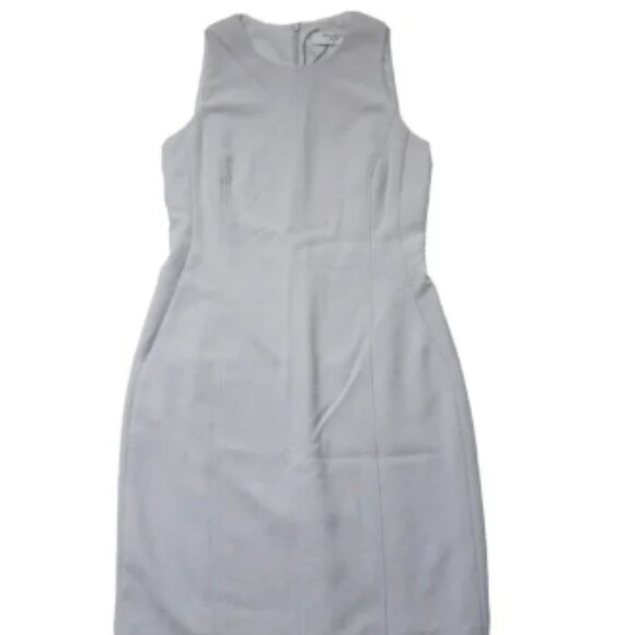 NWT MM. Lafleur The Constance in Pewter Nep Suiting Sleeveless Sheath Dress 6 - Picture 1 of 5